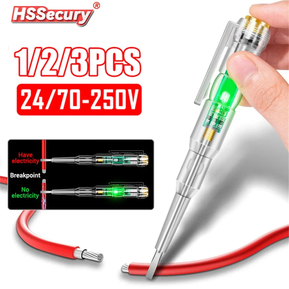 Non-contact LED Induction Test Pen 24-250V Voltage Detector Electric Indicator Power Tester for Socket